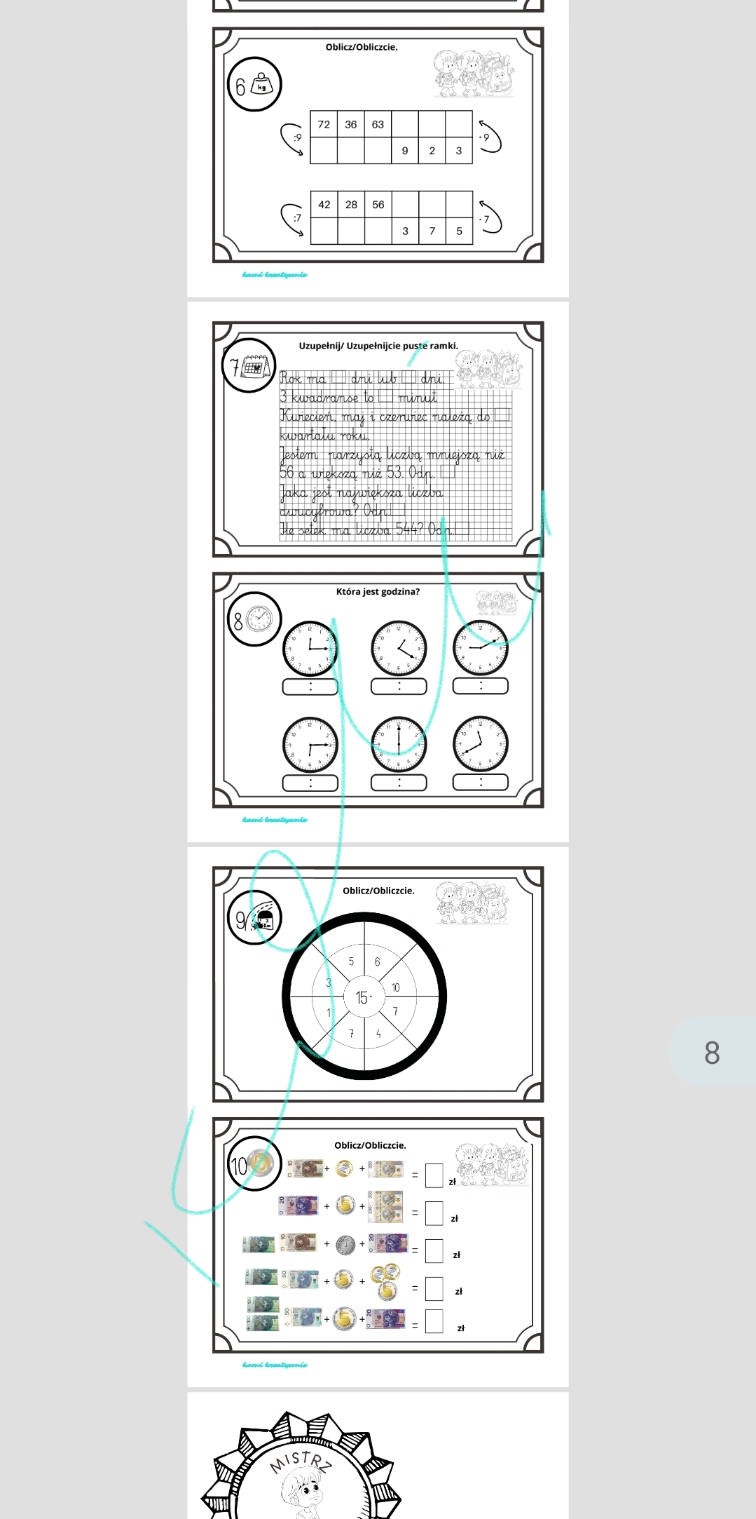 Pierwszorzędna gra matematyczna- klasa 3- e-book - obrazek 5