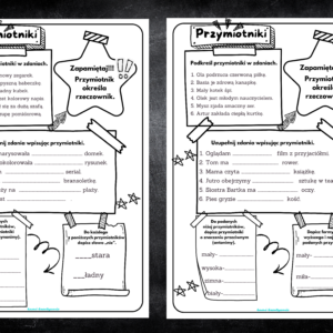 Przymiotniki- zadania