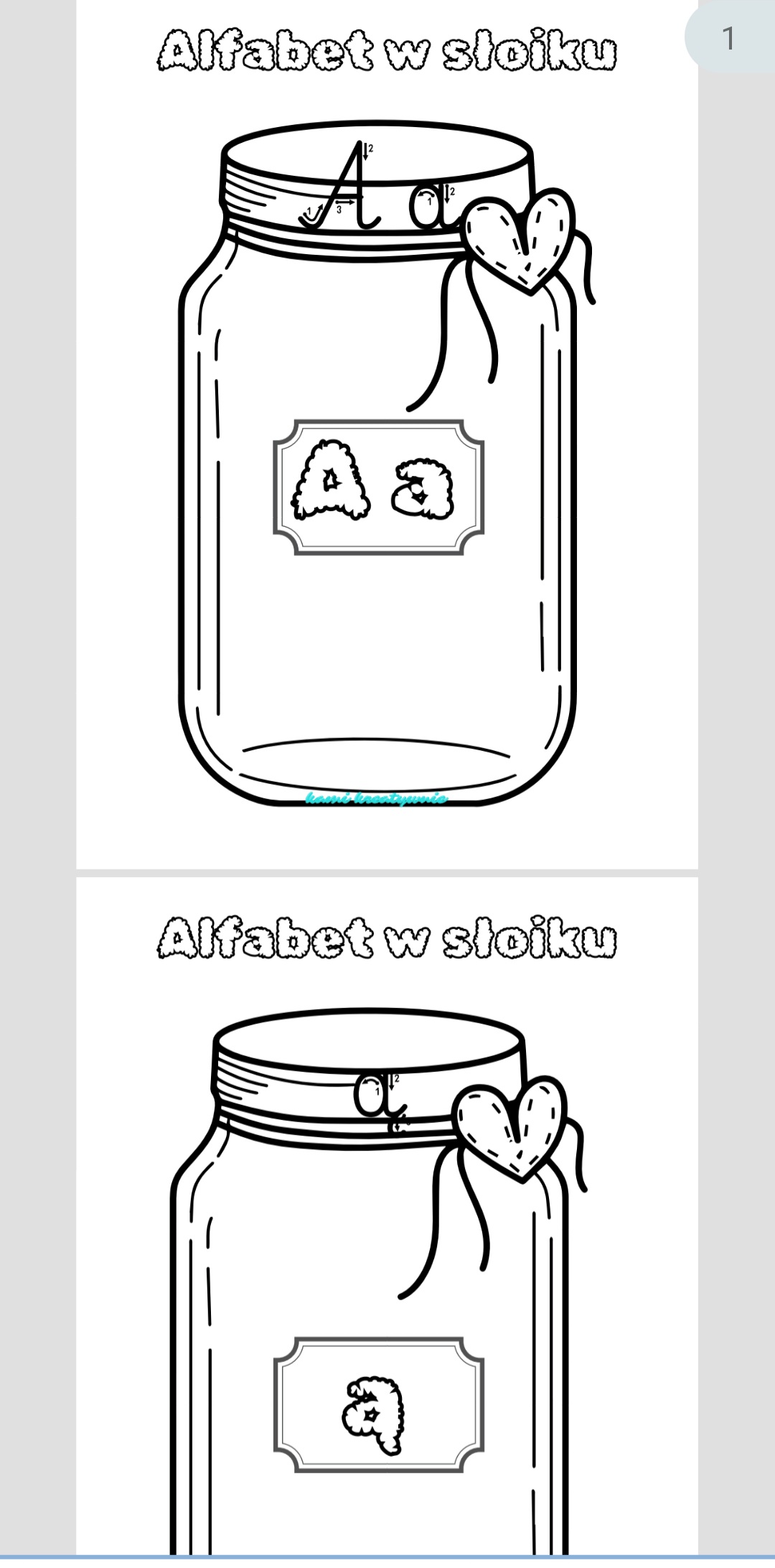 Alfabet w słoiku- e-book