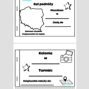 Zielona szkoła/kolonie- książeczka