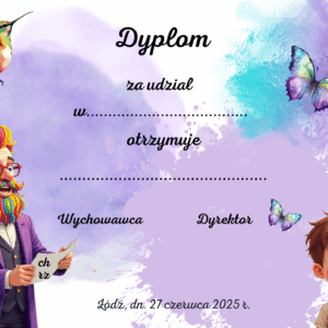 Dyplom do własnej edycji w Word- format doc. docx.