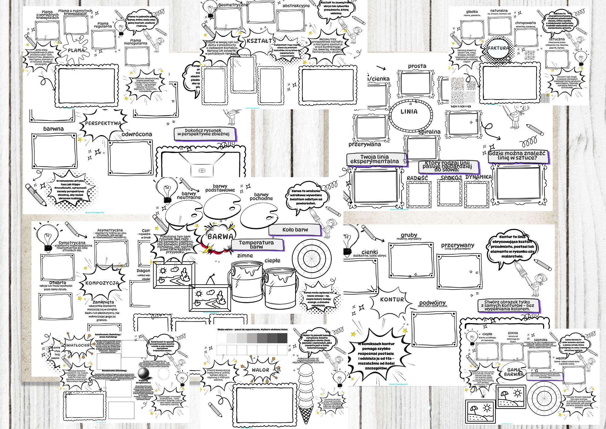 Abecadło plastyczne- sketchnotki- e-book