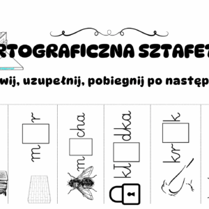 Sztafeta ortograficzna- e-book z kartami