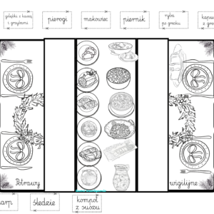 Potrawy wigilijne- wklejka składana e-book