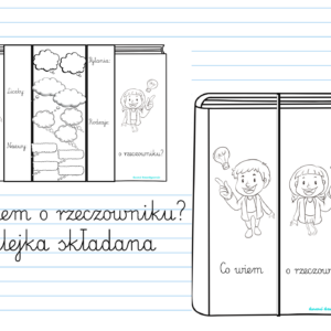 Co wiem o rzeczowniku- wklejka składana- e-book