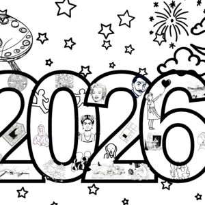 2026 ze sztuką- plakat i karta a4