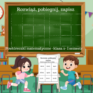 Biegane powtórki matematyczne- klasa 2, I półrocze