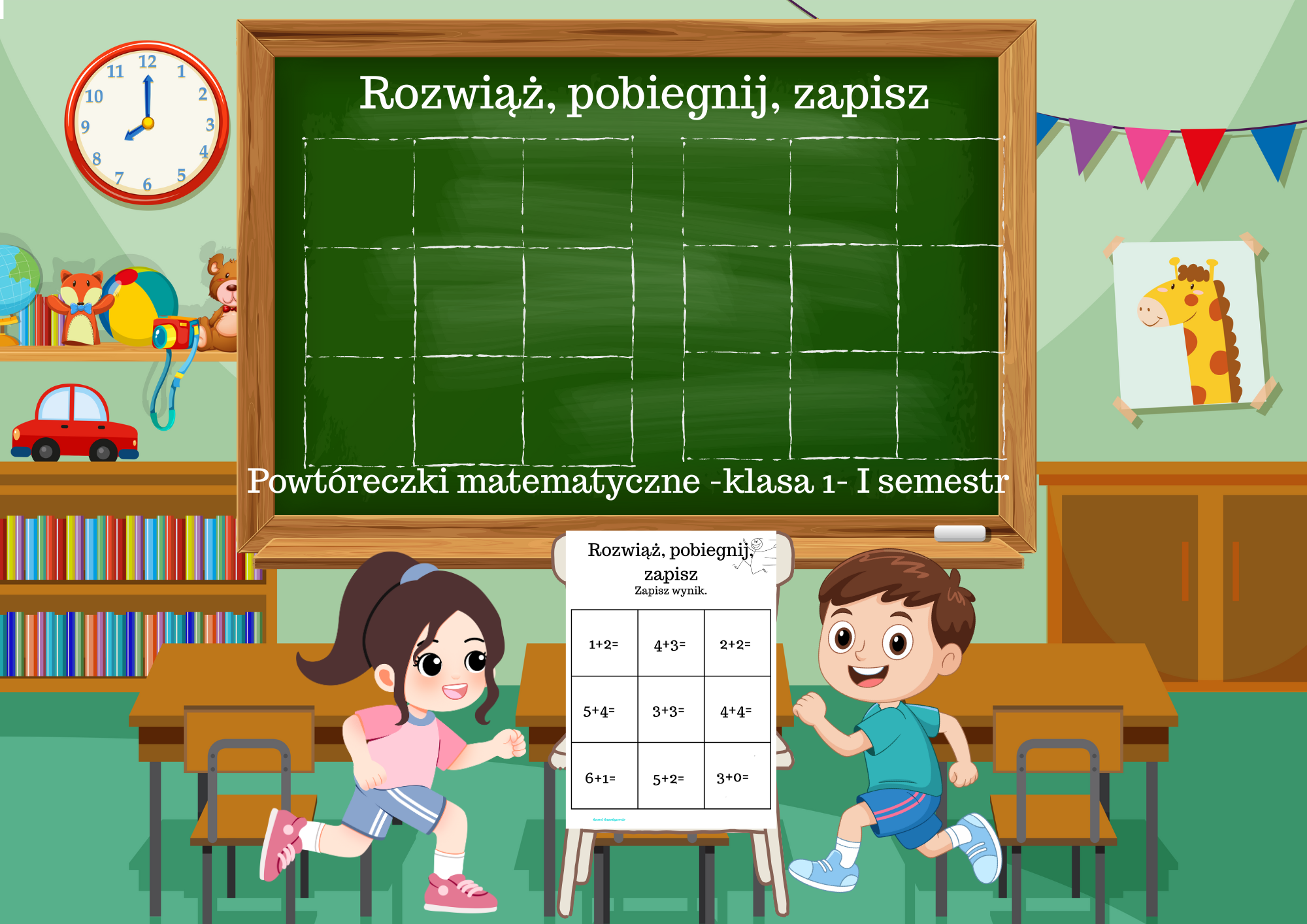 Biegane powtórki matematyczne- klasa 1- I półrocze