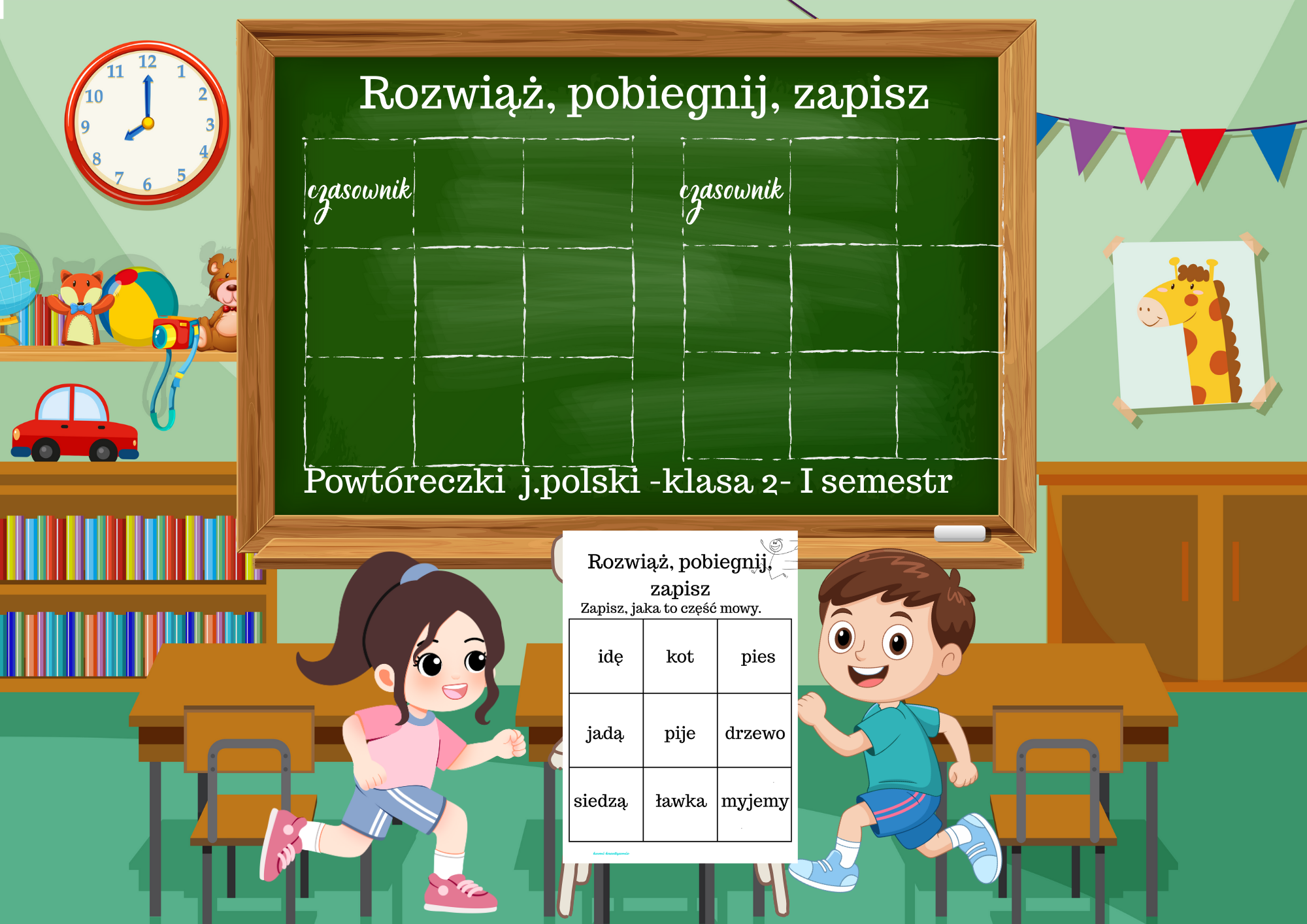 Biegane powtórki j.polski- klasa 2, I półrocze