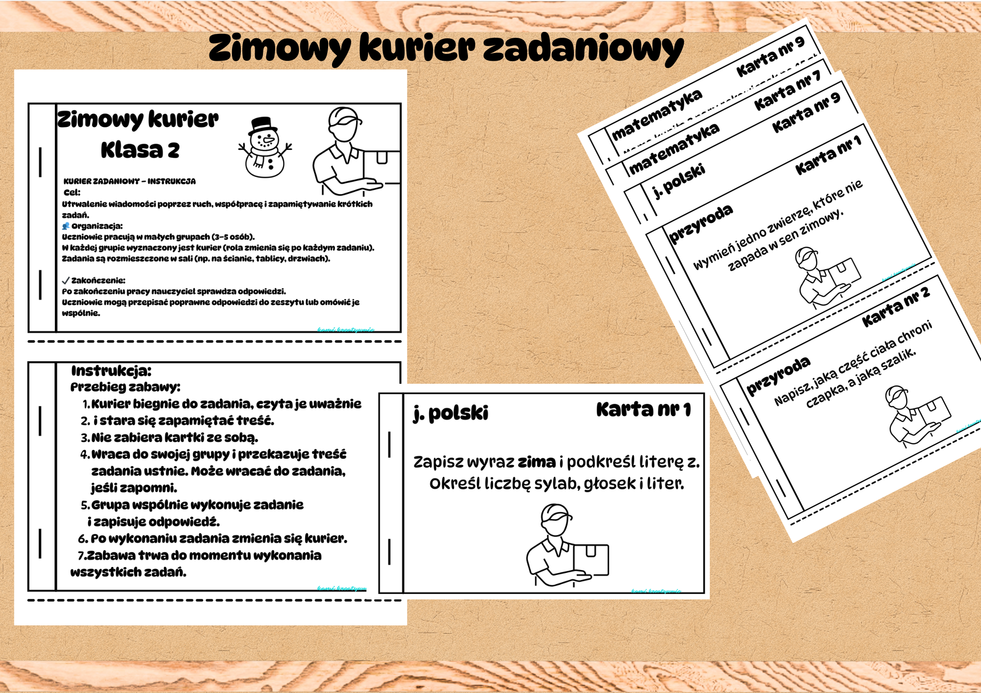 Zimowy kurier zadaniowy- klasa 2-e-book