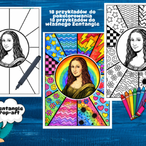Zentangle w stylu pop-art – gotowy materiał na kreatywne lekcje plastyki
