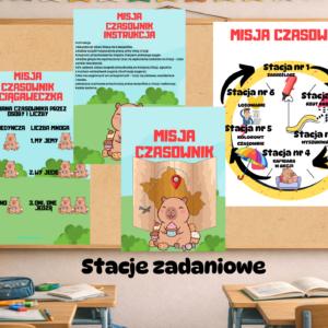 Misja czasownik- 6 stacji zadaniowych