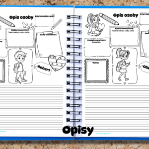Opis osoby - karty do edycji, 28 awatarów