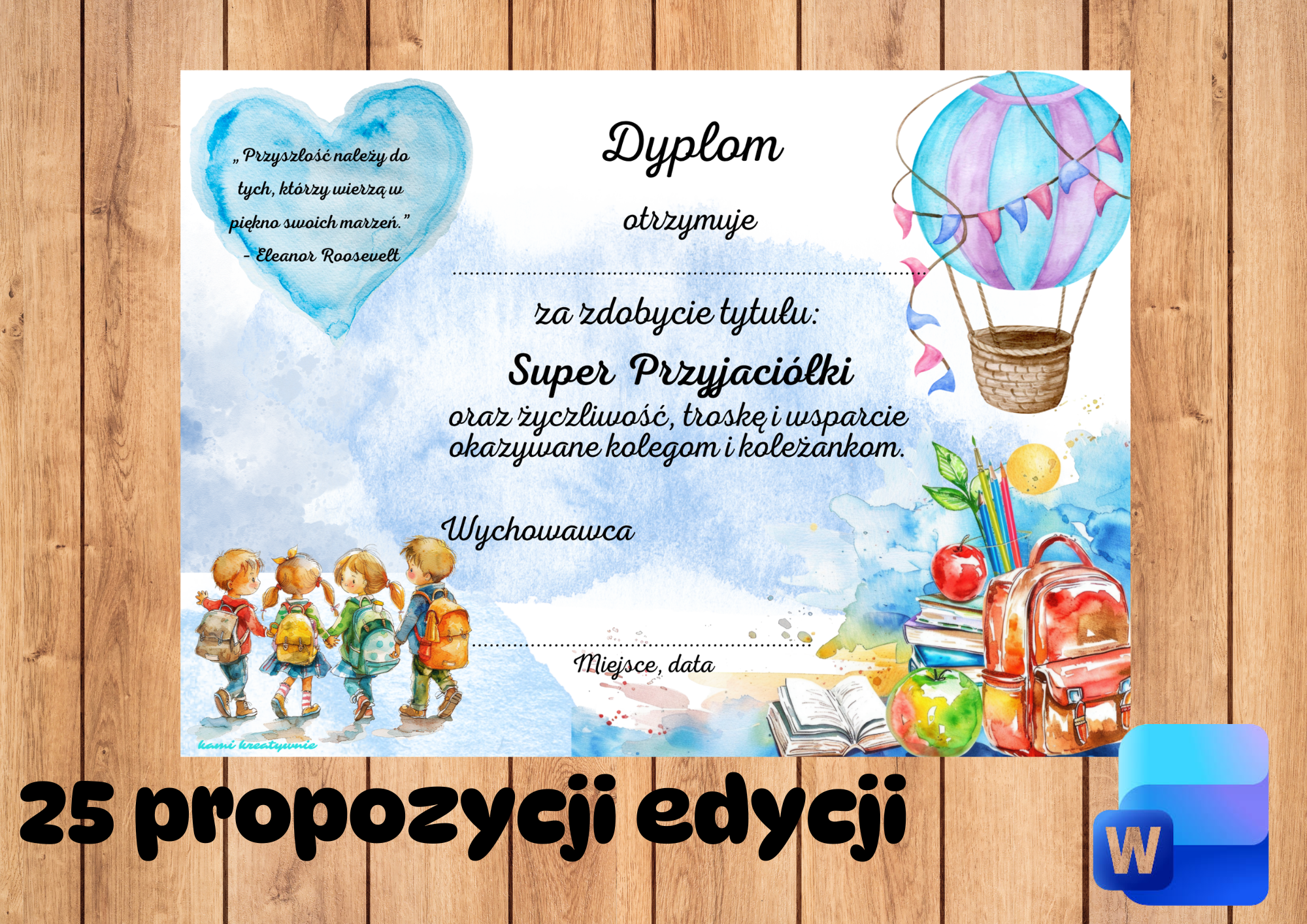 Dyplomy do edycji-word