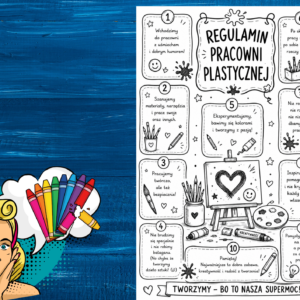 Regulamin pracowni plastycznej- infografika