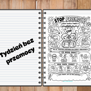 Stop przemocy- sketchnotka